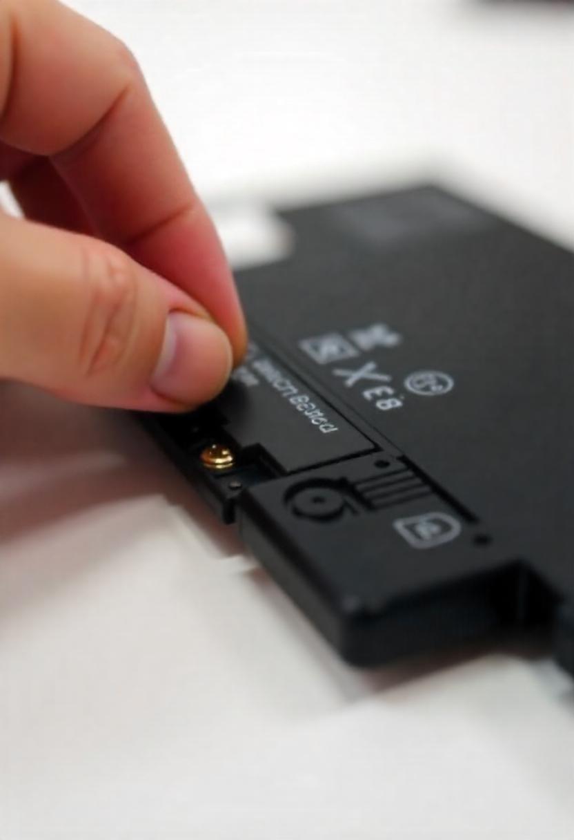 Laptop battery screw
